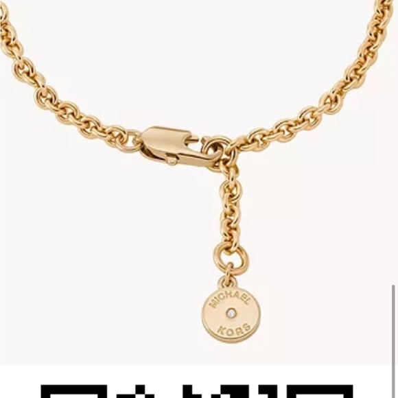 Michael Kors Gold Medallion Pave Crystal Reversible Bracelet - New in box - Picture 7 of 8